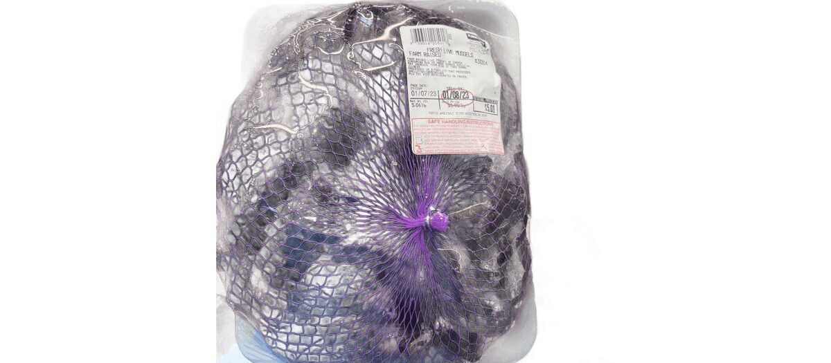 Mussels (frozen) non-toxic cleaning Oahu